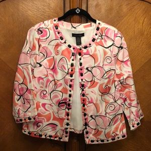 Silkland Jacket with Black Jewels